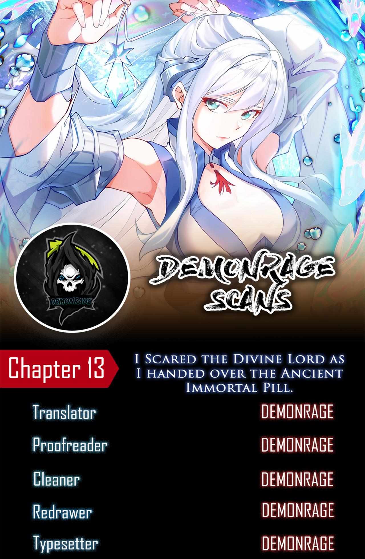 I Scared the Divine Lord as I handed over the Ancient Immortal Pill Chapter 13 1